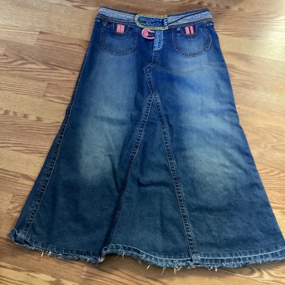 CAbi Dresses & Skirts - CAbi Blue Denim Midi Skirt